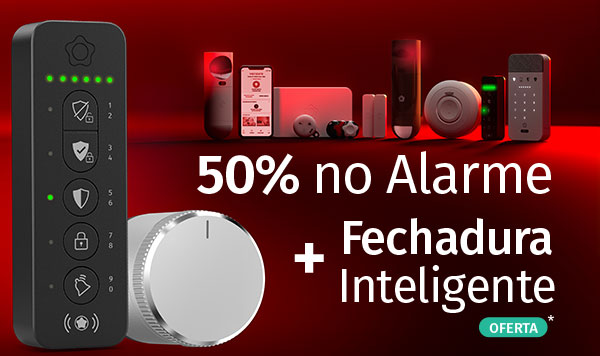 50% no Alarme + Fechadura Inteligente Oferta