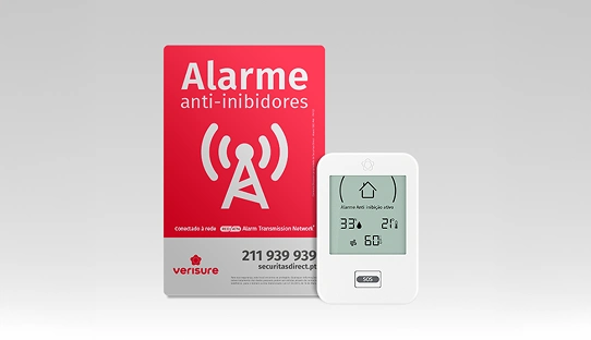 Alarme com dupla via de transmissão 