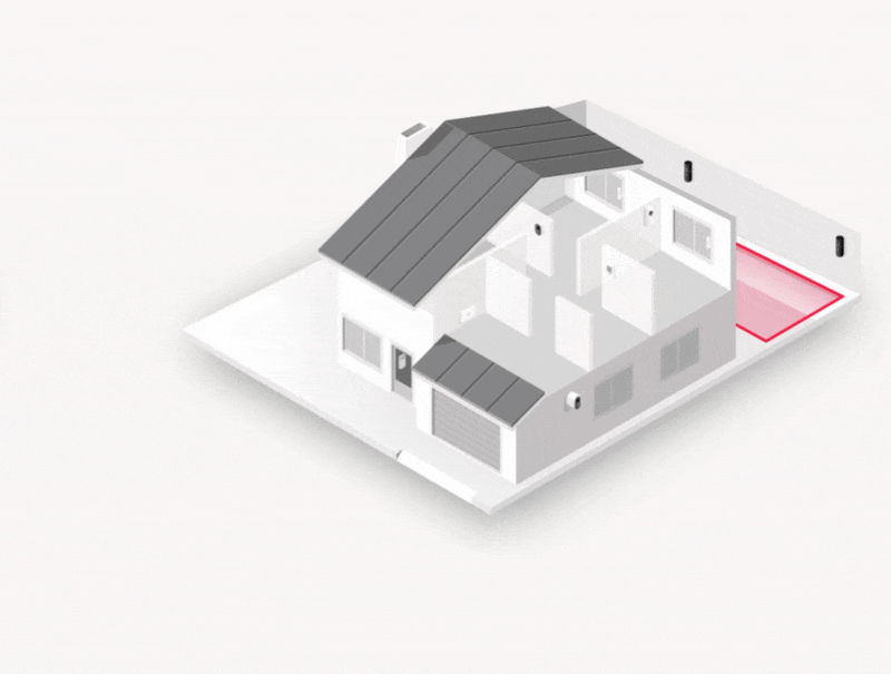 Detetor perimetral protege piscina e exterior