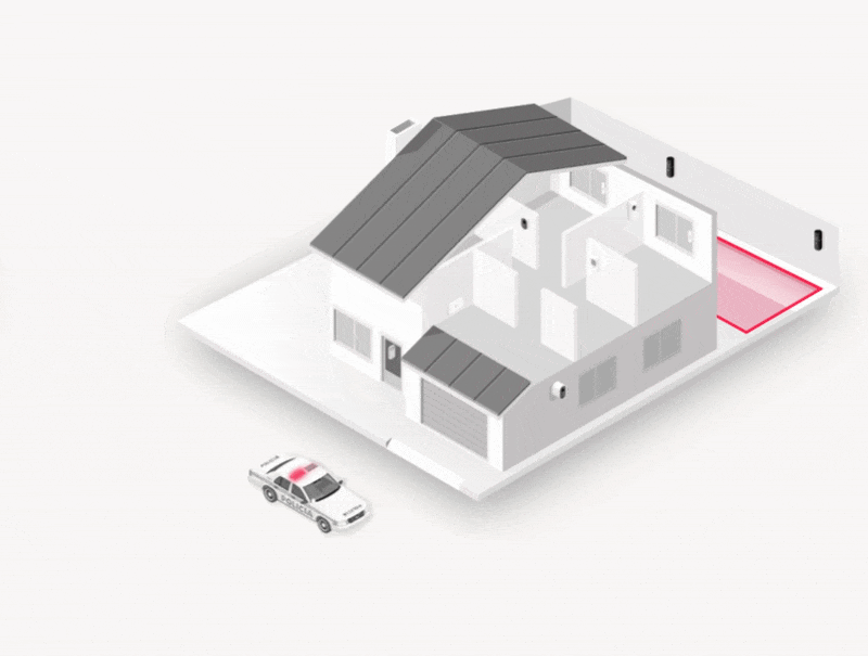 Detetor perimetral protege piscina e exterior