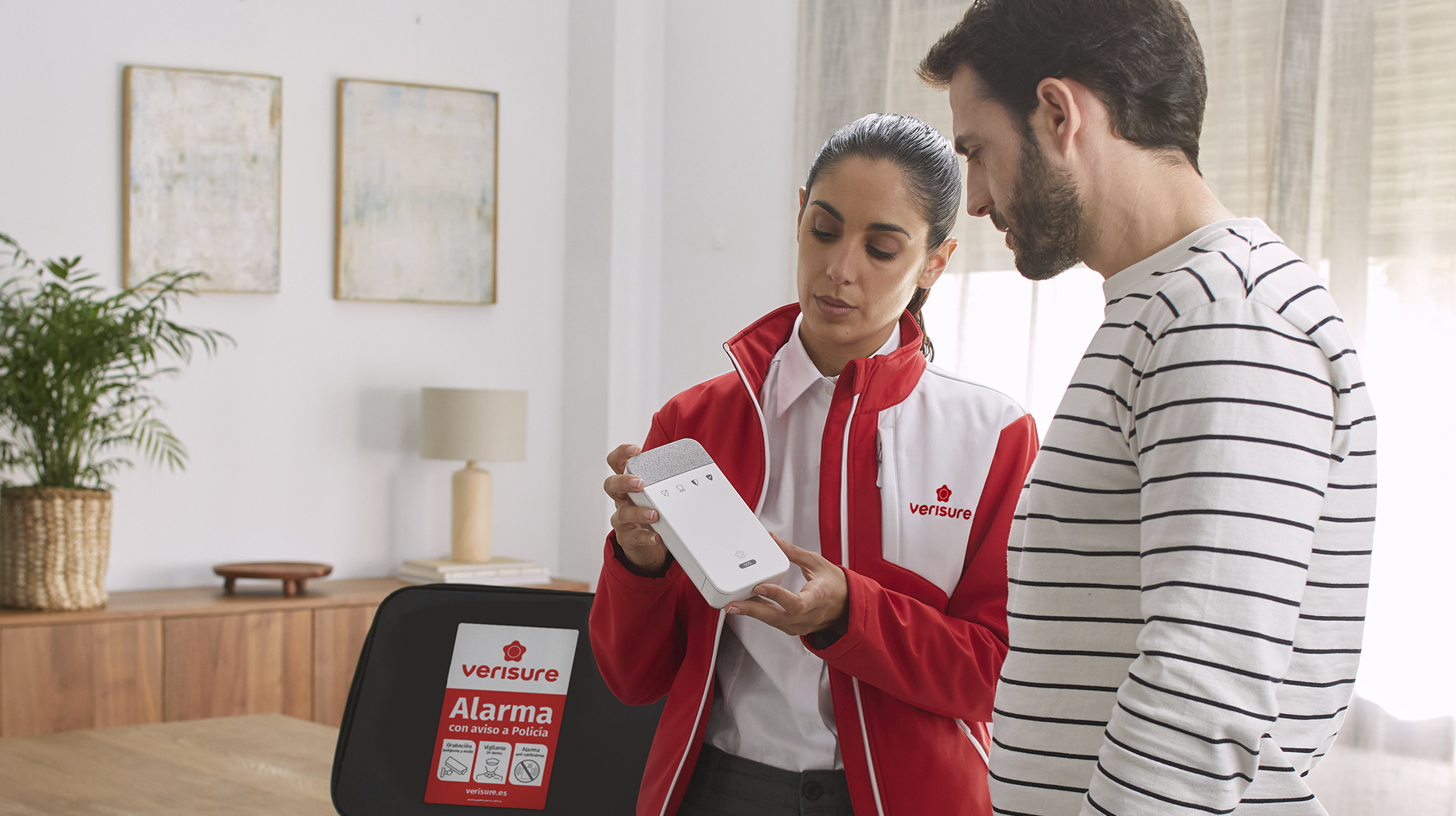 Instalador con cliente