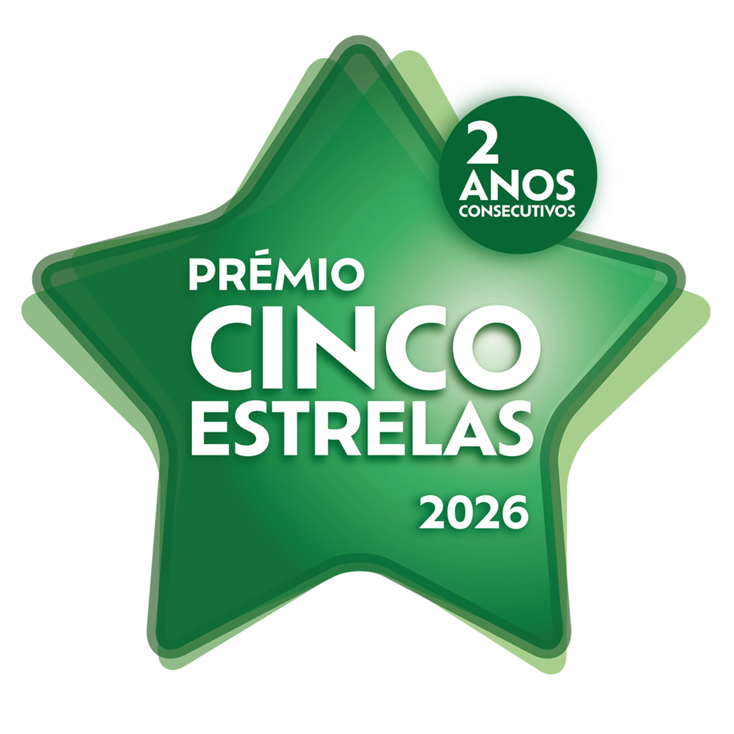 Selo do Prémio Cinco Estrelas de 2026 atribuido à Verisure